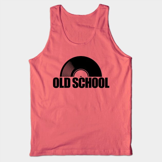 Old School Vinyl Record Tank Top by Tee4daily